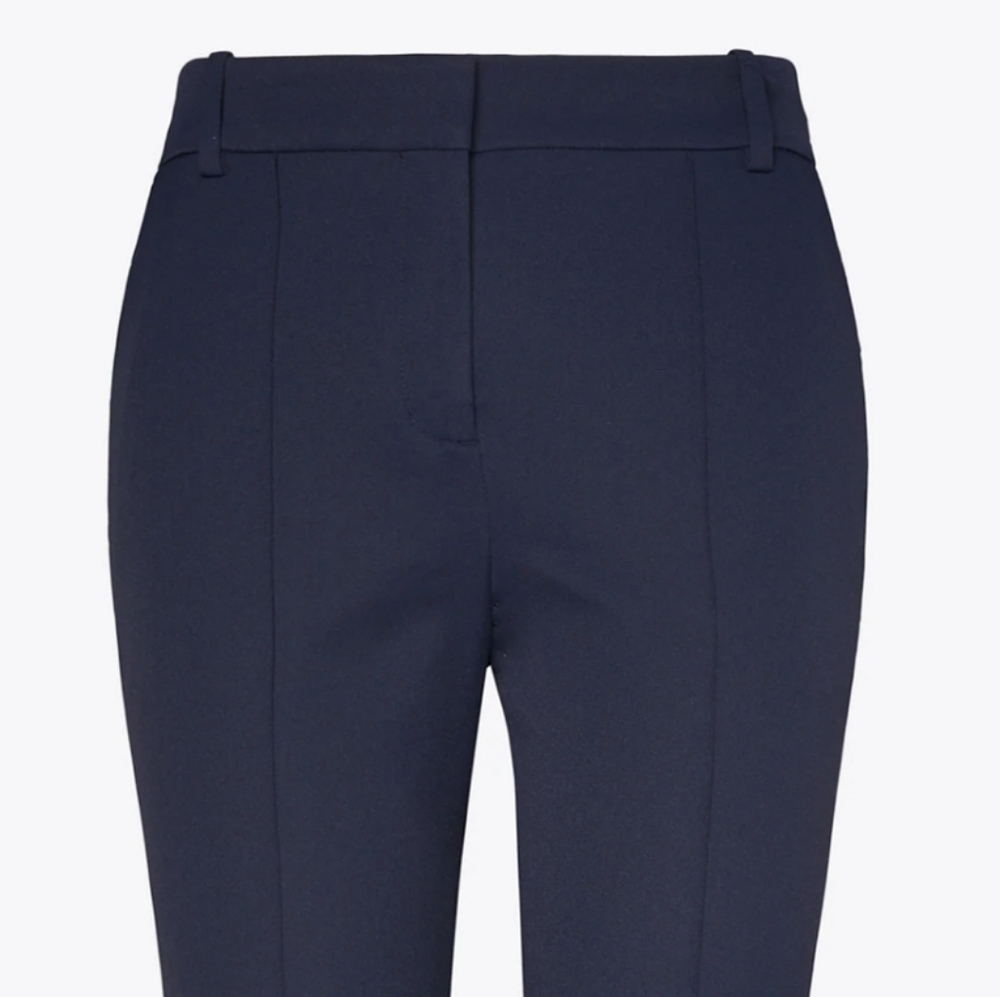 NWT Tory Burch Navy Blue Tech Twill Golf Pants Women's Size 2